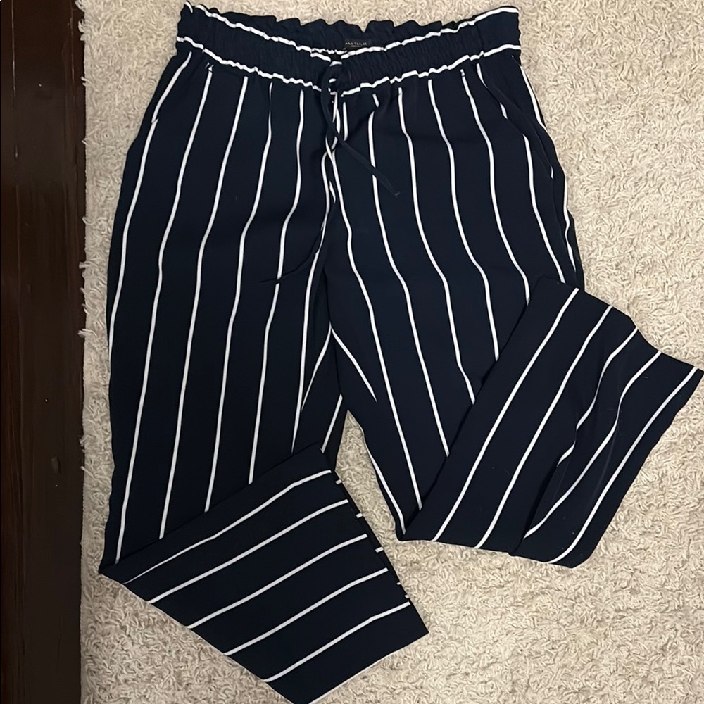 ✨3/$10✨Striped Navy and White Women’s Pants